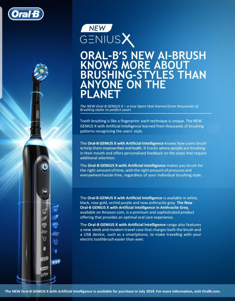 Oral-B powered toothbrush